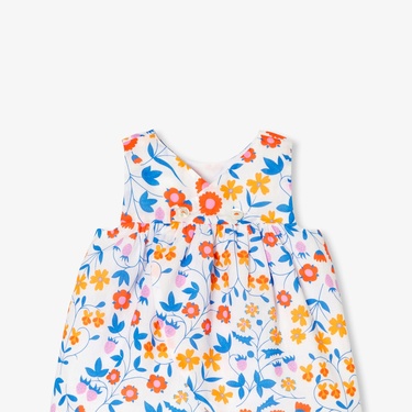  Jacadi Paris Yenidoğan Kız Bebek Çiçek Desenli İkili Set