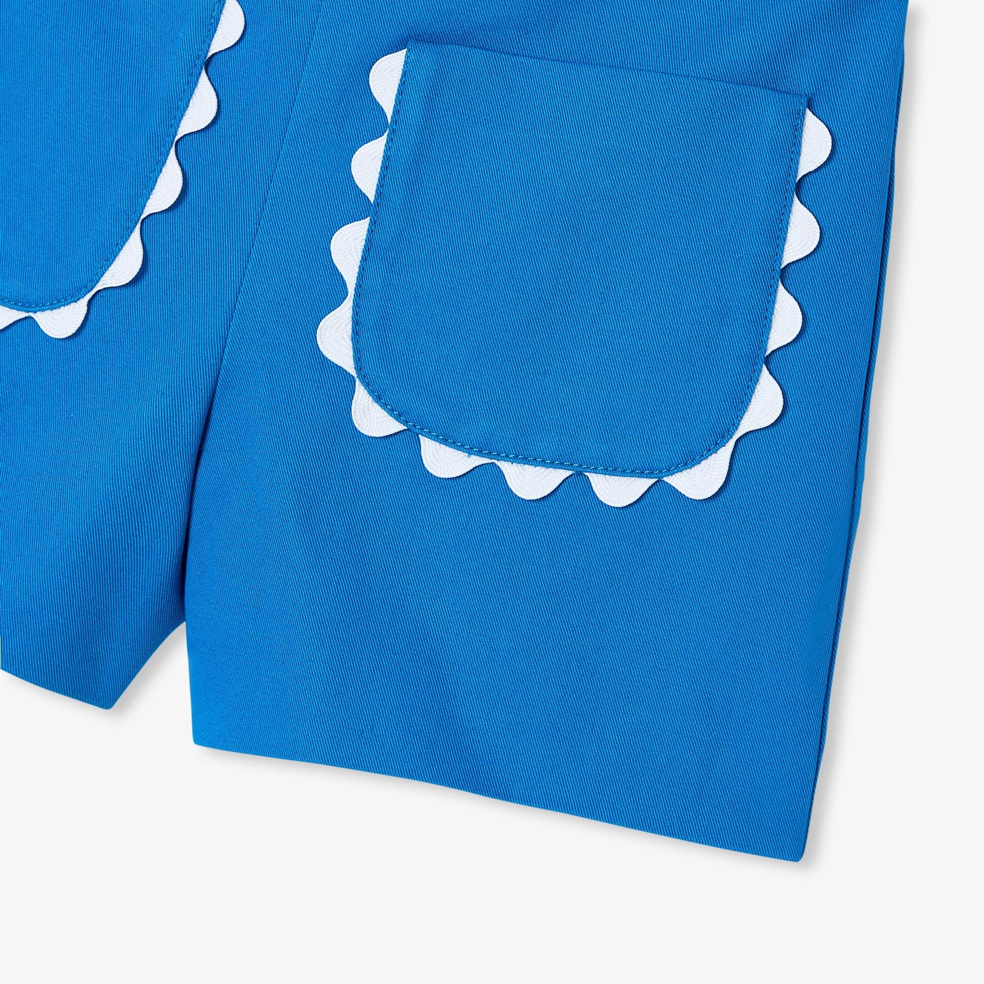 Jacadi Paris Kız Bebek Yama Cepli Twill Şort