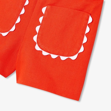  Jacadi Paris Kız Bebek Yama Cepli Twill Şort