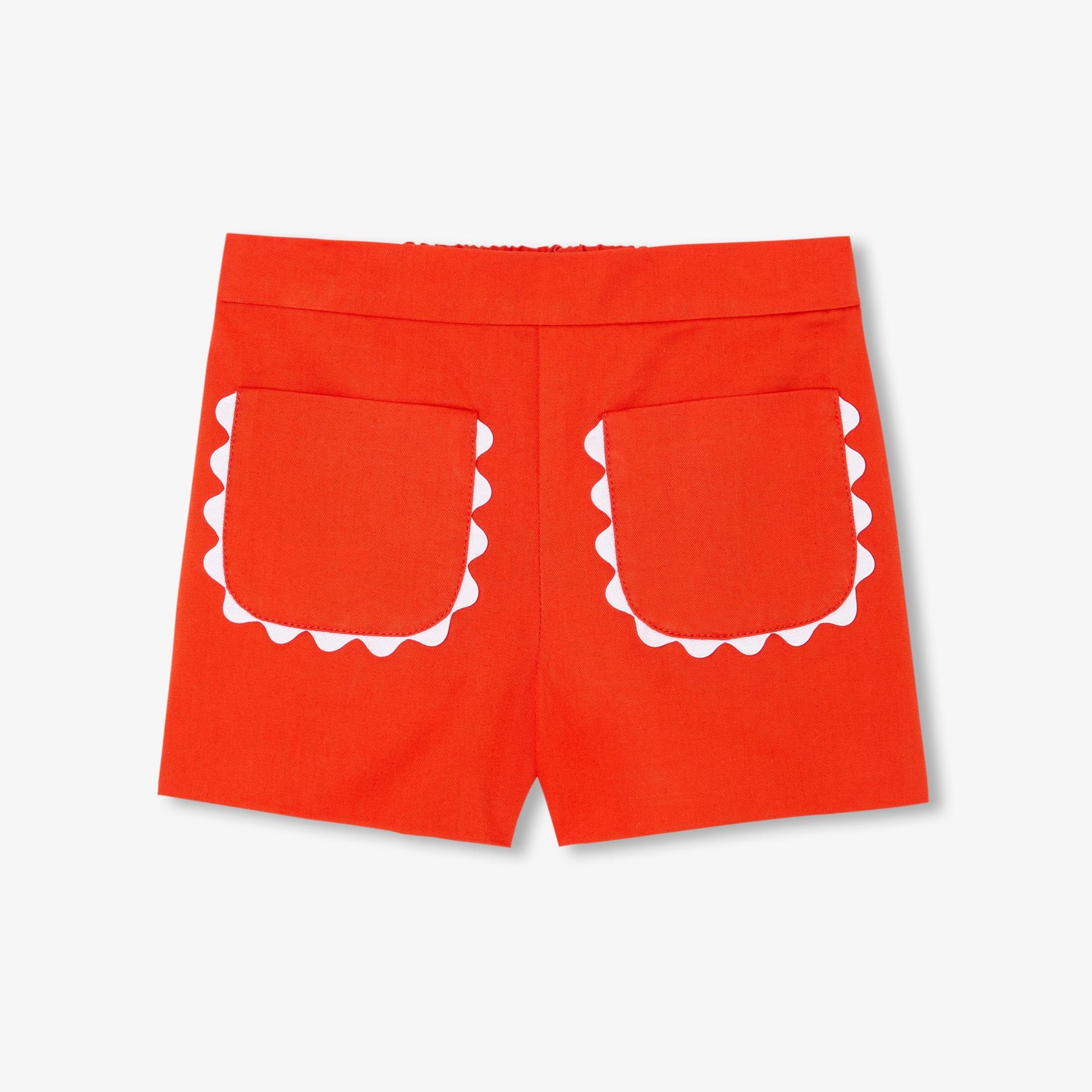 Jacadi Paris Kız Bebek Yama Cepli Twill Şort