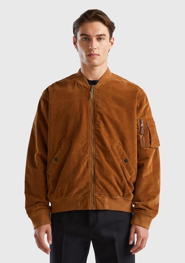  Unisex Kahverengi Bomber Ceket