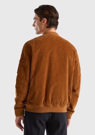  Unisex Kahverengi Bomber Ceket