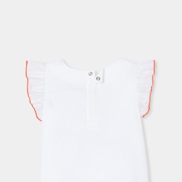  Jacadi Paris Kız Bebek Fırfır Kollu T-Shirt