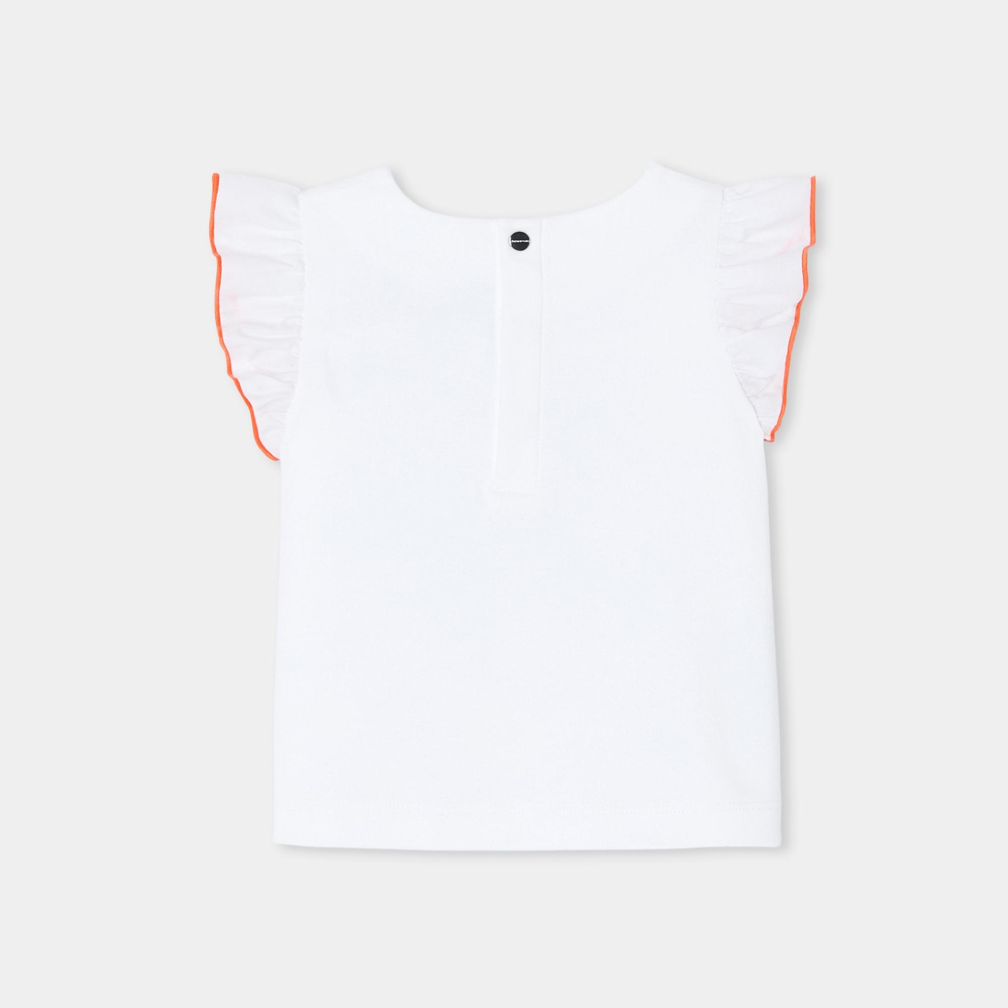 Jacadi Paris Kız Bebek Fırfır Kollu T-Shirt