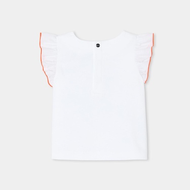  Jacadi Paris Kız Bebek Fırfır Kollu T-Shirt