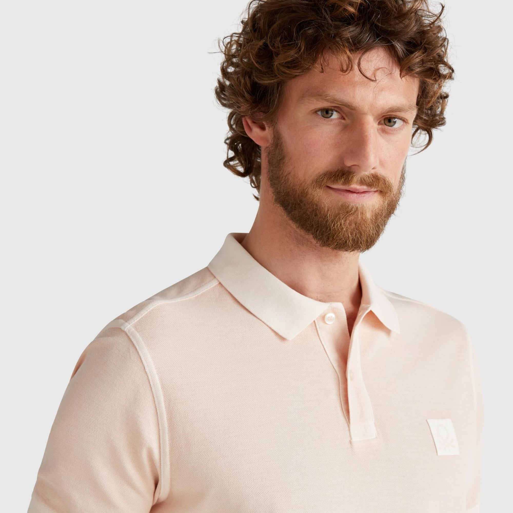 Erkek Pembe %100 Organik Koton Regular Fit Polo T-Shirt