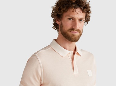  Erkek Pembe %100 Organik Koton Regular Fit Polo T-Shirt