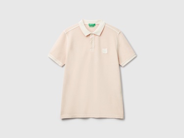  Erkek Pembe %100 Organik Koton Regular Fit Polo T-Shirt