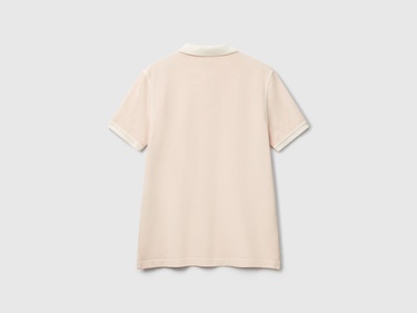  Erkek Pembe %100 Organik Koton Regular Fit Polo T-Shirt