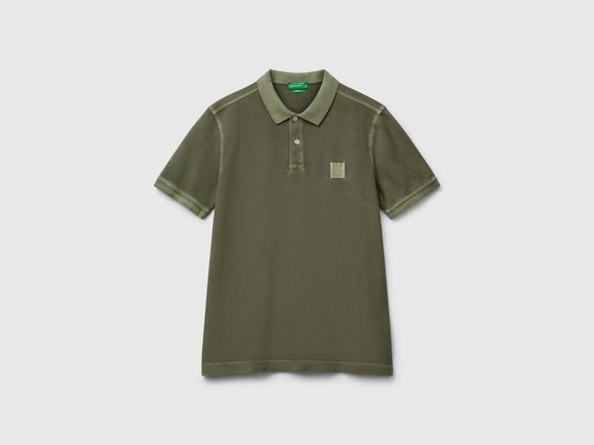  Erkek Haki %100 Organik Koton Regular Fit Polo T-Shirt