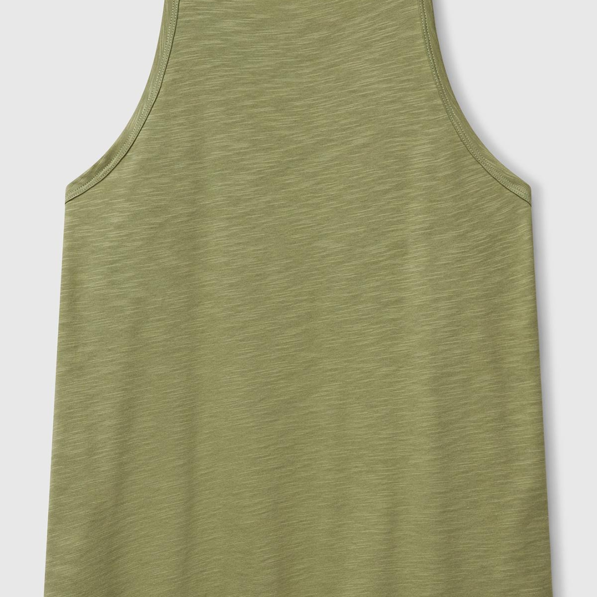 Kadın Adaçayı yeşili Modal Karışımlı Slub Atlet