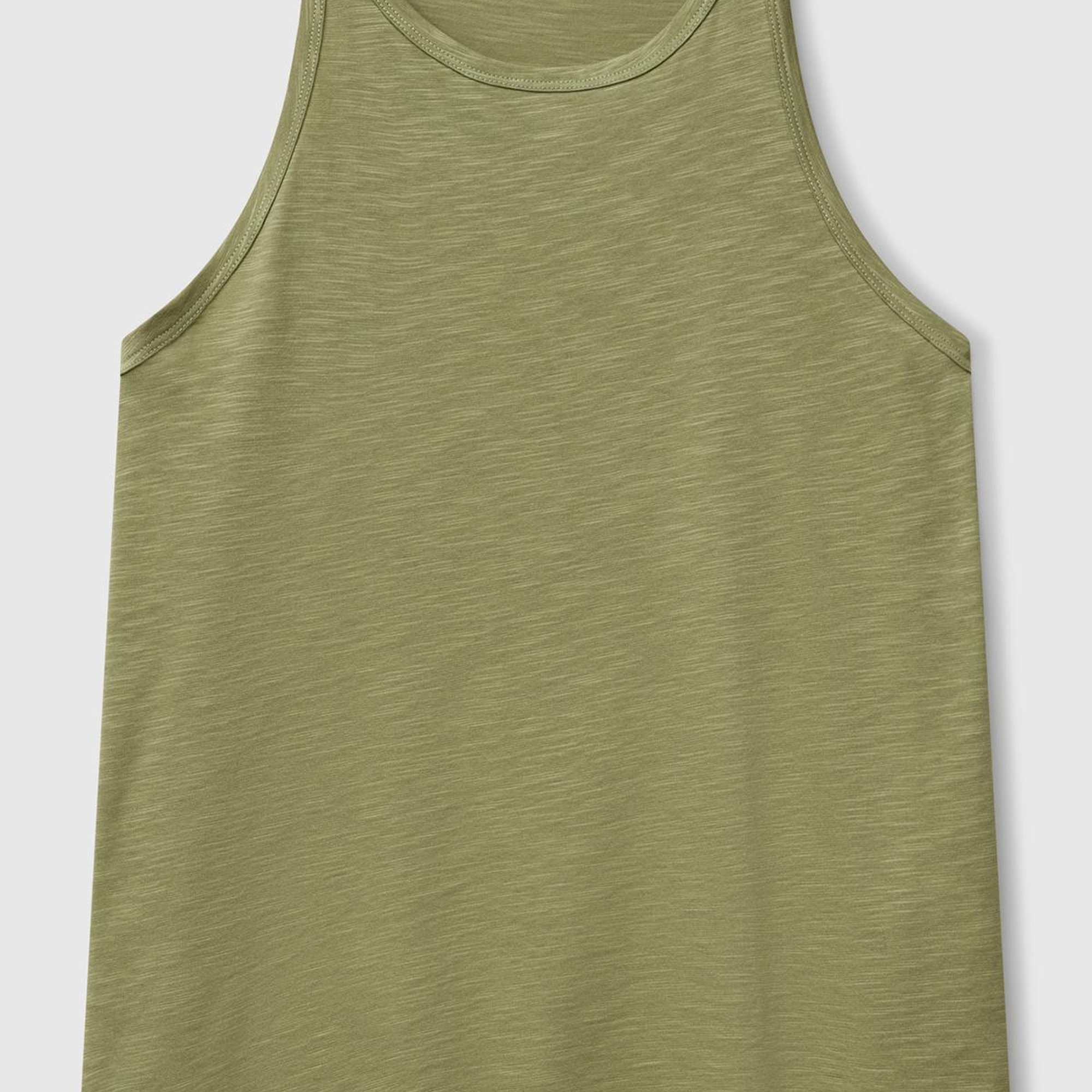 Kadın Adaçayı yeşili Modal Karışımlı Slub Atlet