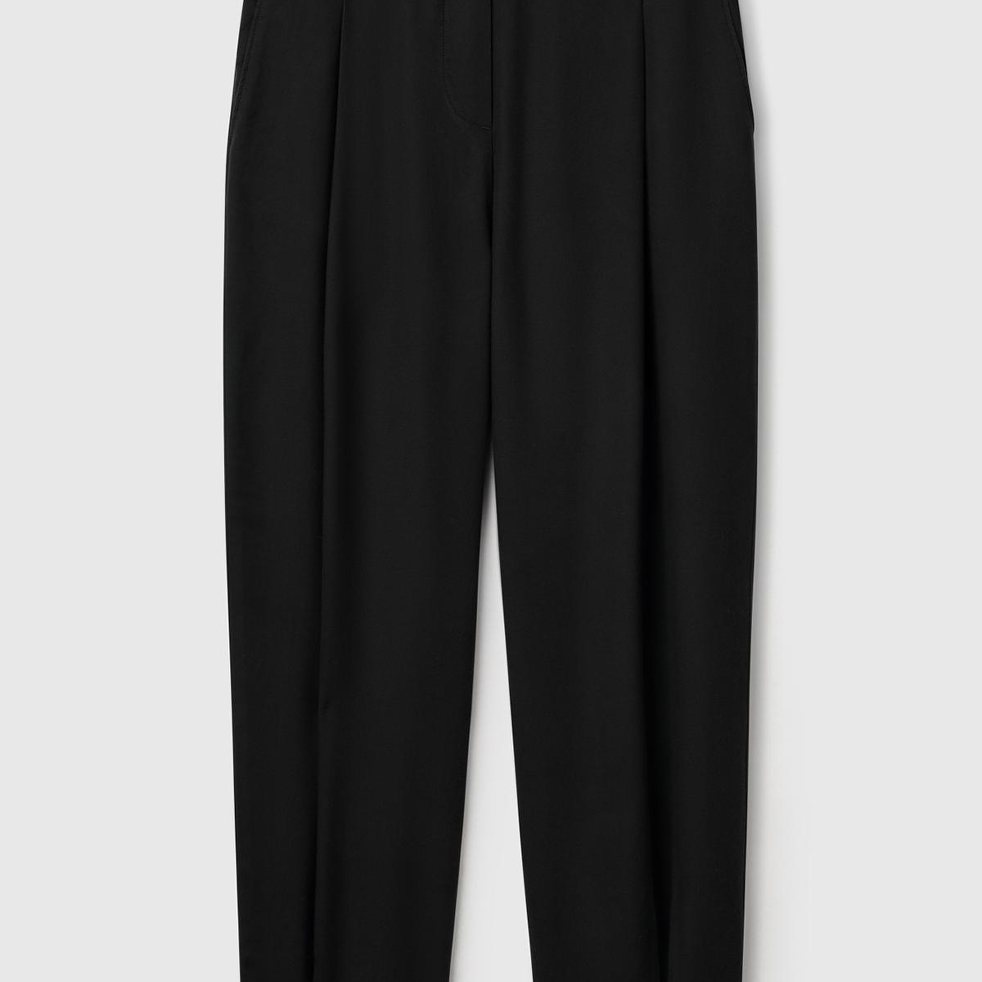 Kadın Siyah %100 Liyosel Beli Lastikli Balon Fit Pantolon