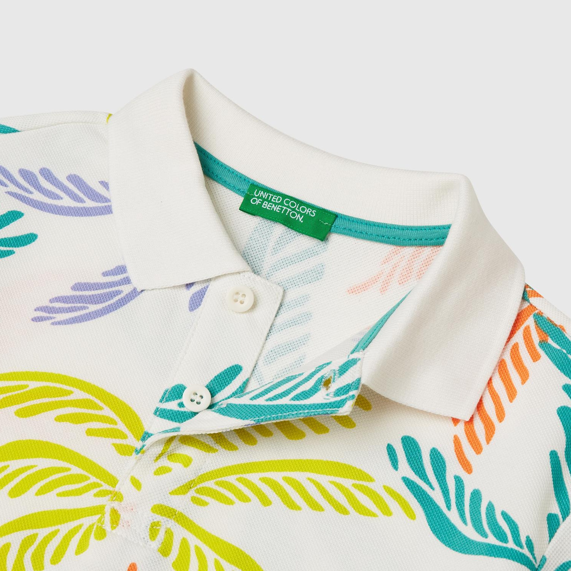 Erkek Çocuk Renkli Mix Desenli Logo Etiketli Polo T-Shirt