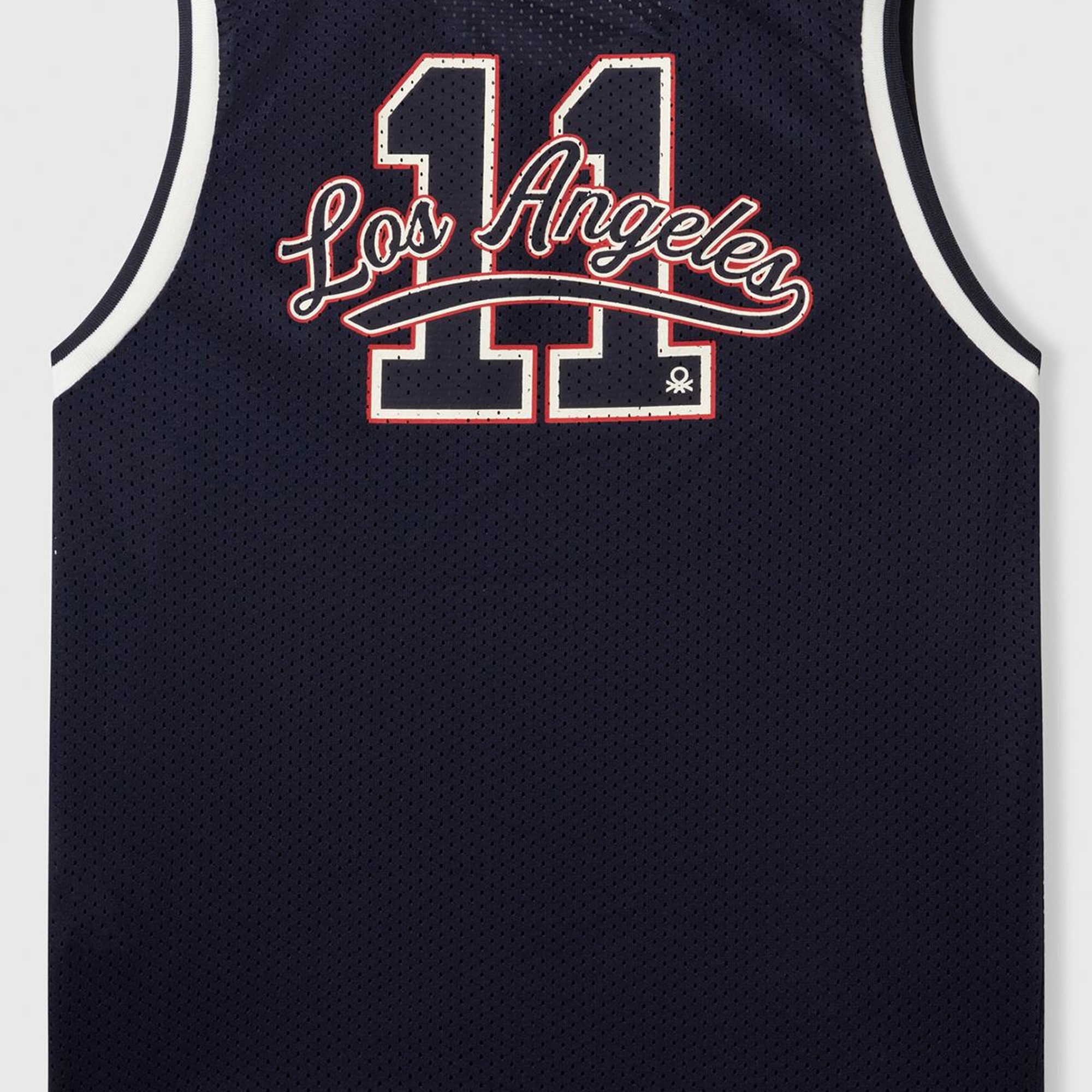 Erkek Çocuk Lacivert Baskılı File Efekti Detaylı Basketbol Atleti