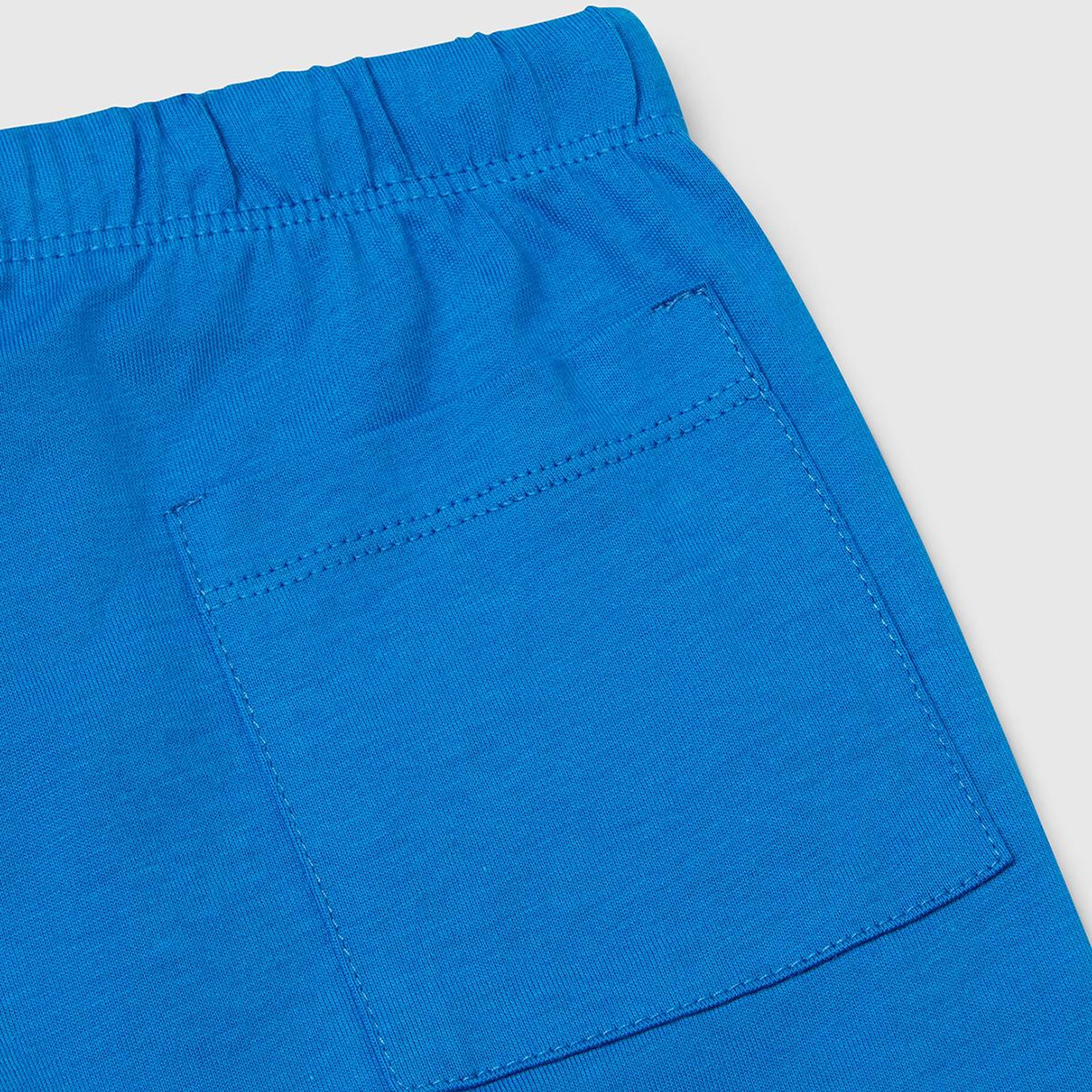 Erkek Çocuk Sarı Önü Logo Baskılı T-Shirt ve Büzgü İpli Bermuda Şort Takım