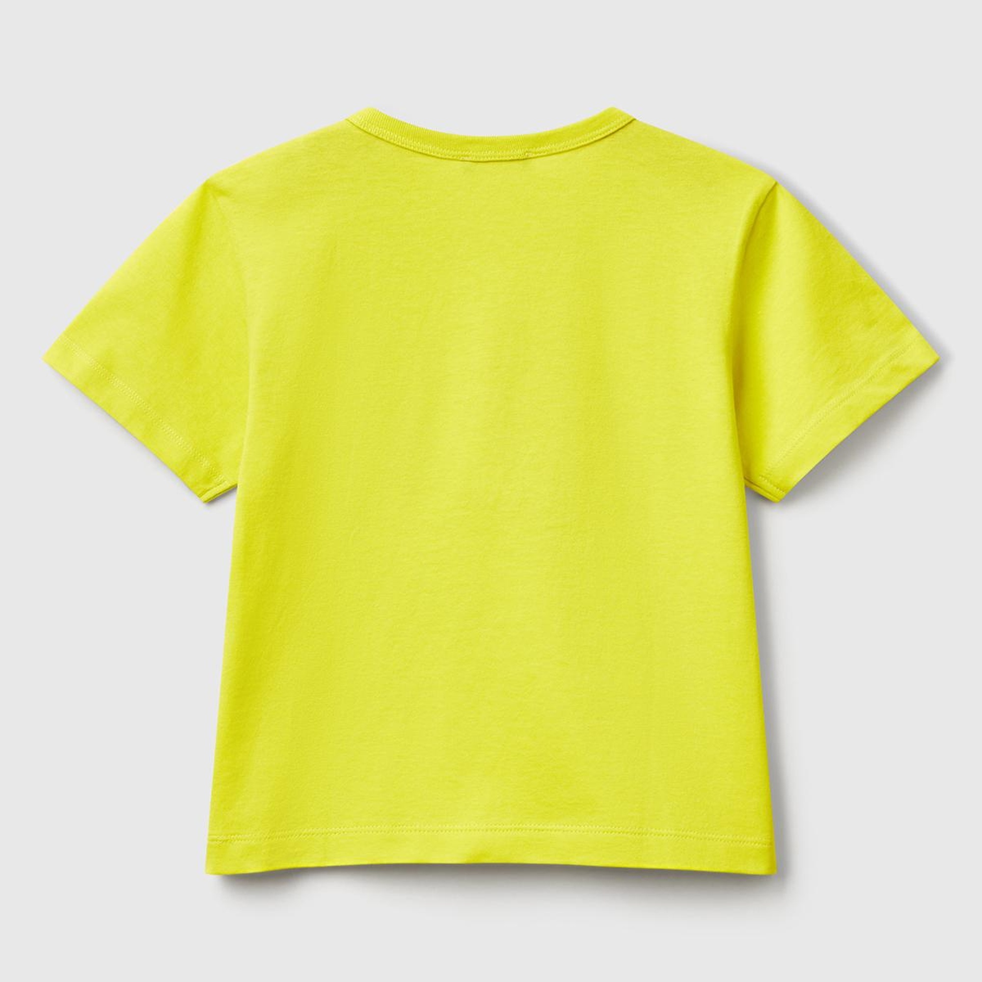 Erkek Çocuk Sarı 3D Baskılı T-Shirt