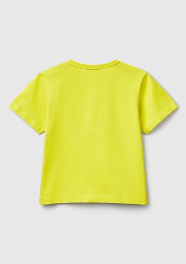  Erkek Çocuk Sarı 3D Baskılı T-Shirt