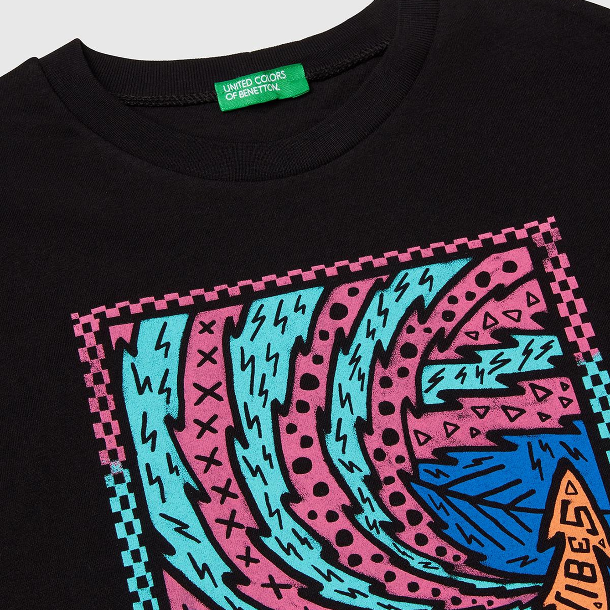 Erkek Çocuk Siyah Slogan Baskılı T-Shirt