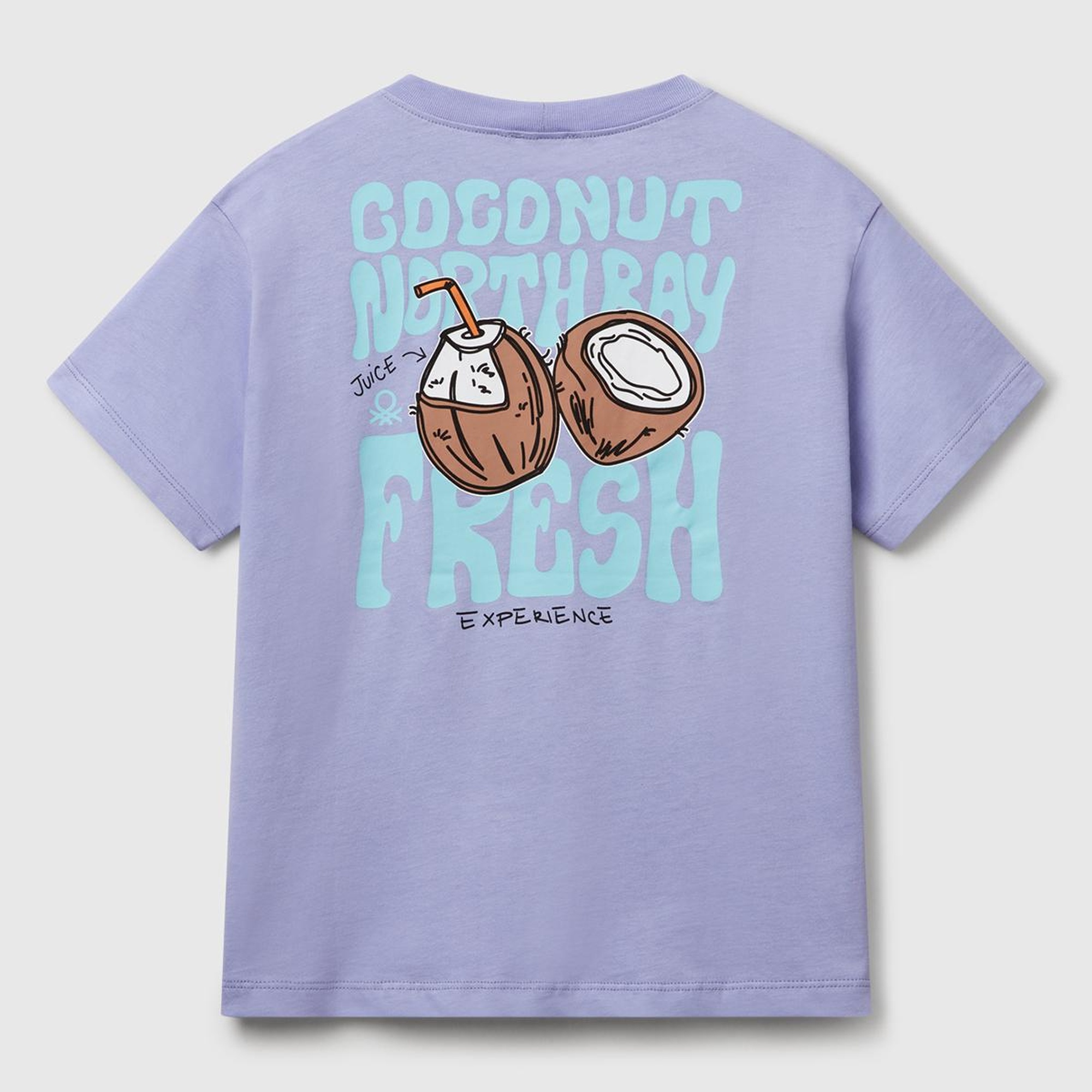 Erkek Çocuk Mor Slogan Baskılı T-Shirt