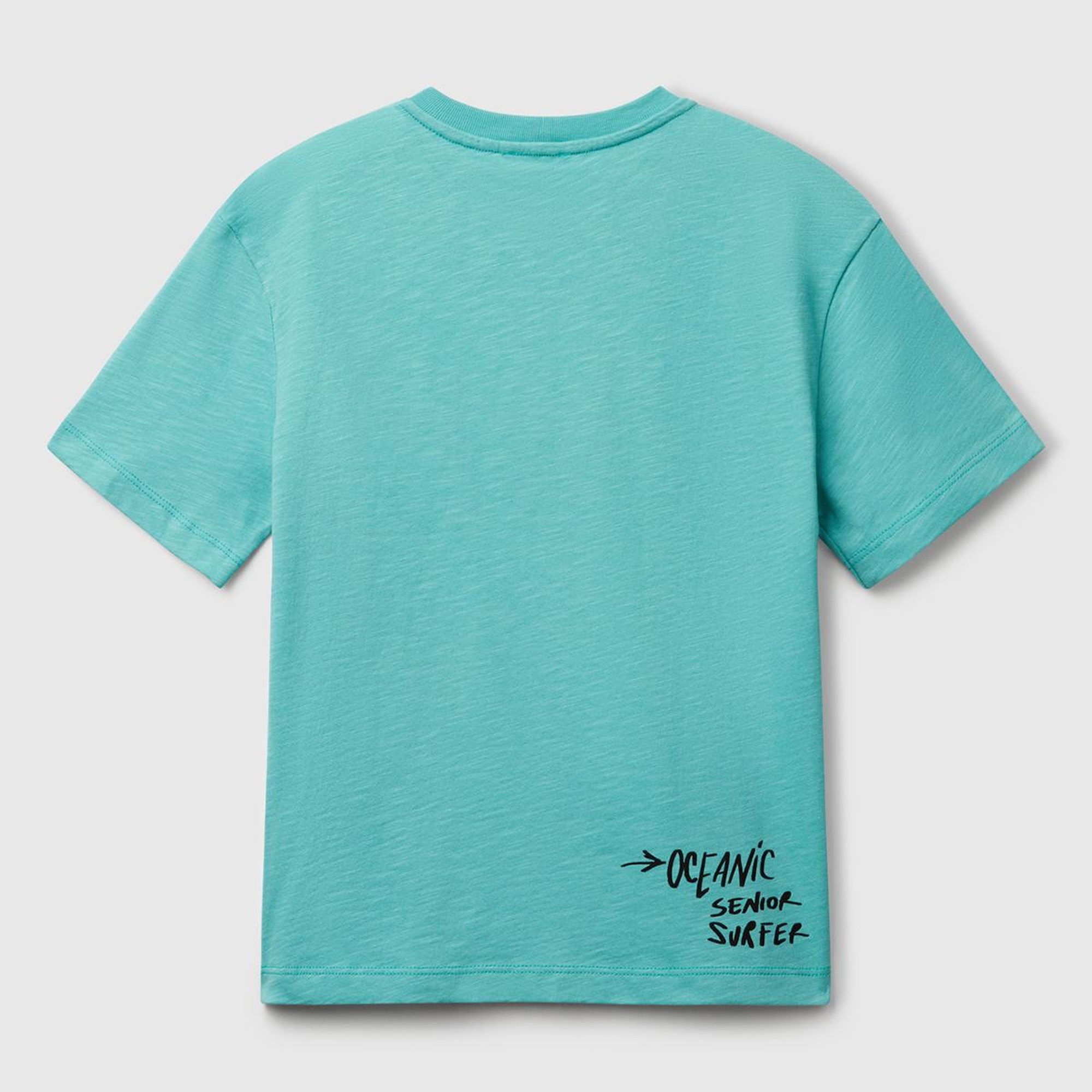 Erkek Çocuk Mint Yeşili Fotoğraf Baskılı Oversize T-Shirt
