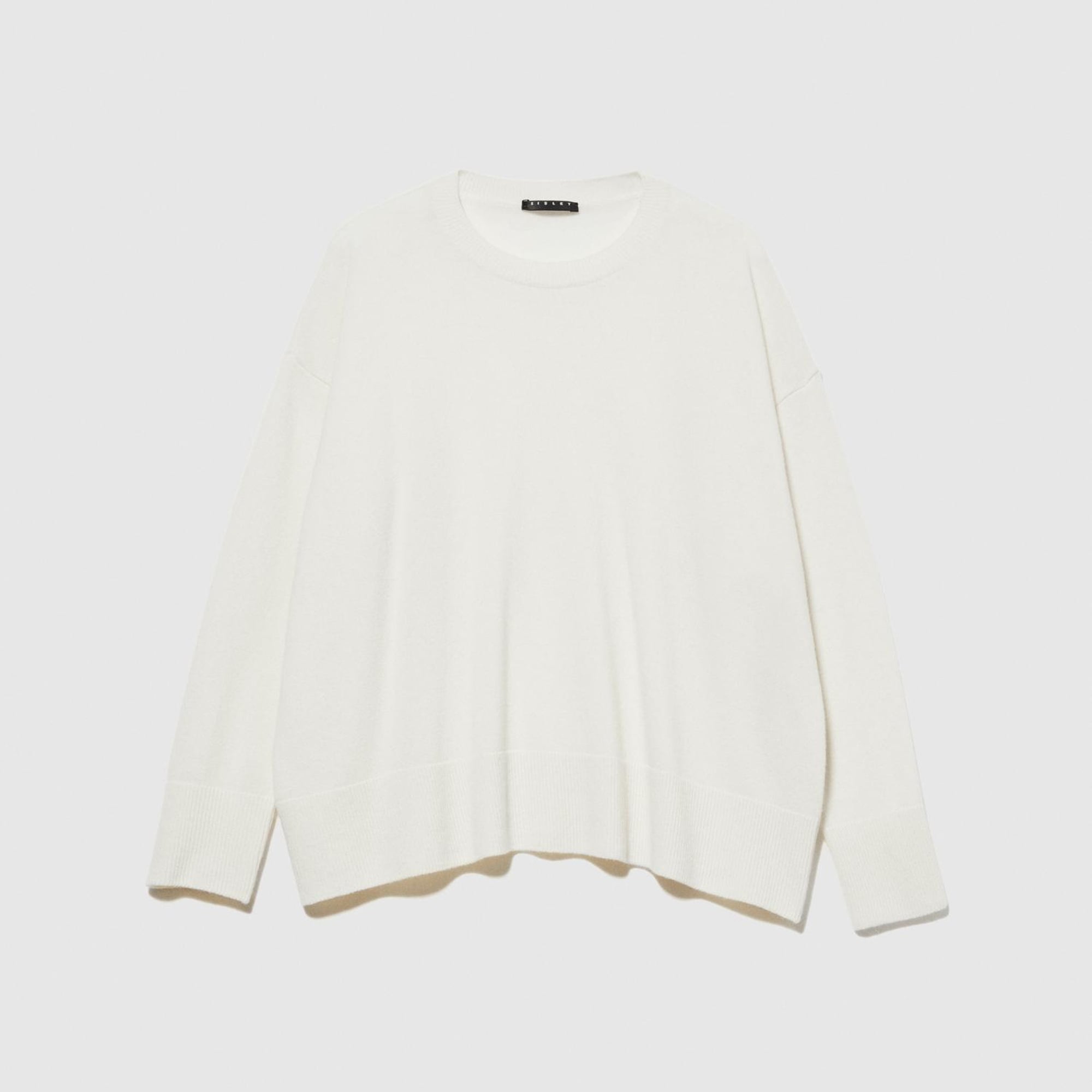 Kadın Vanilya Yün Karışımlı Boxy Fit Kazak