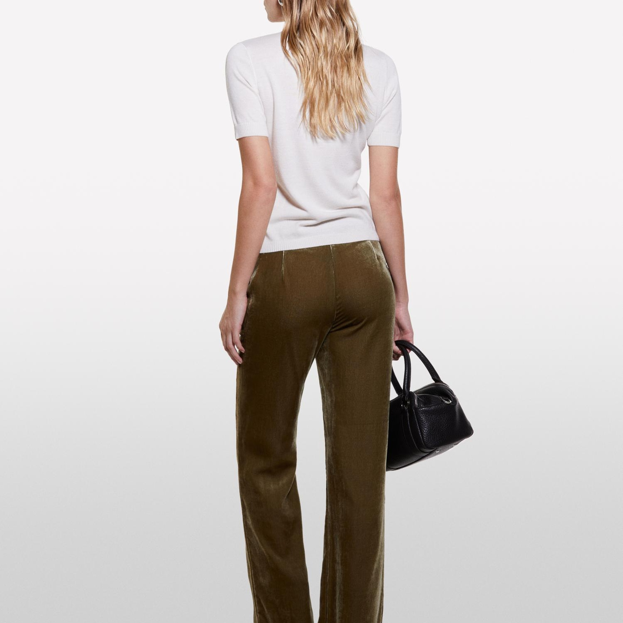 Kadın Bej Yün Karışımlı Yarım Kollu Balıkçı Yaka Kazak