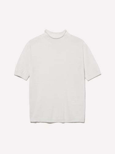  Kadın Bej Yün Karışımlı Yarım Kollu Balıkçı Yaka Kazak