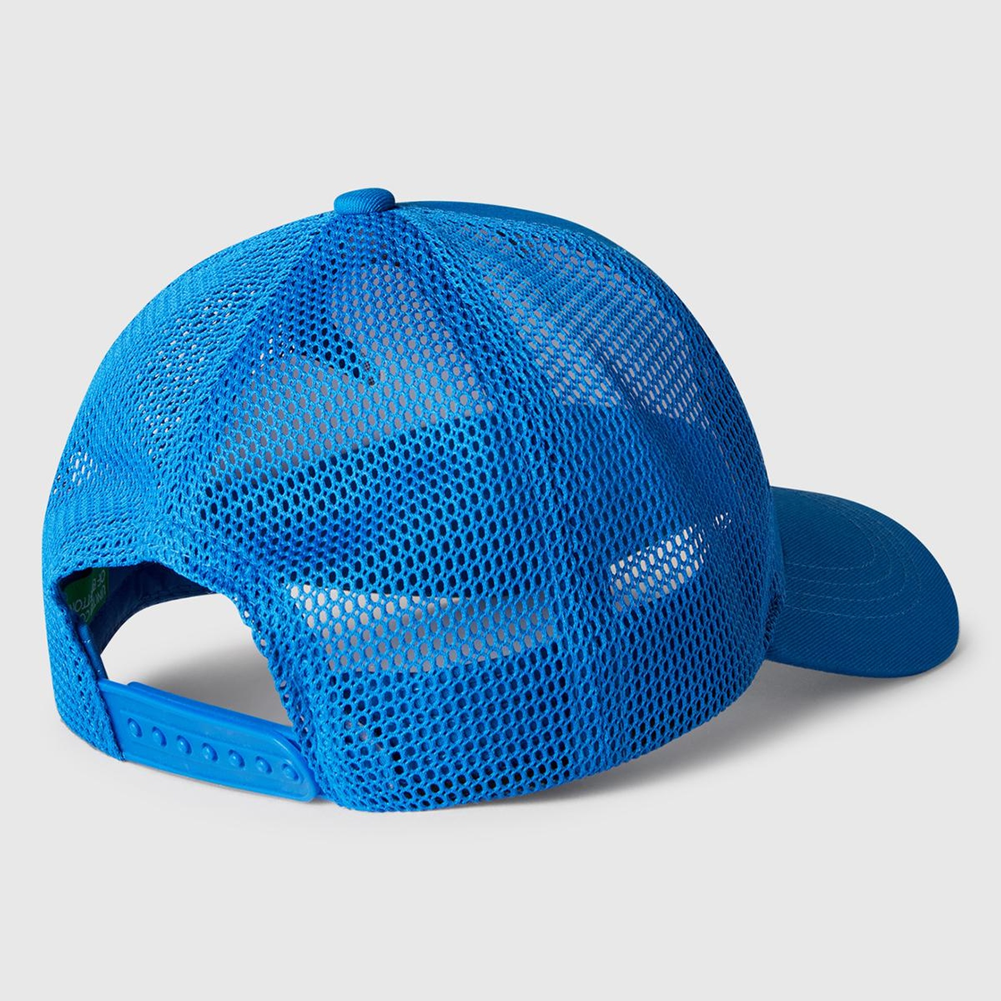 Erkek Çocuk Saks Mavi Önü Baskılı Arkası Fileli Ayarlanabilir Kep Şapka