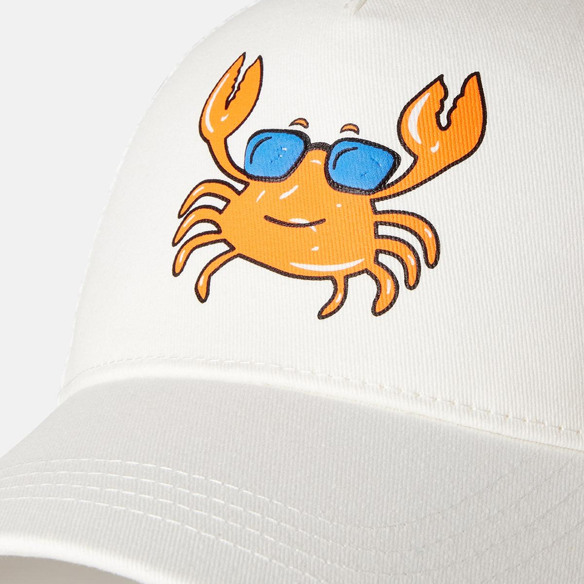 Erkek Çocuk Beyaz Önü Grafik Baskılı Arkası Fileli Ayarlanabilir Kep Şapka