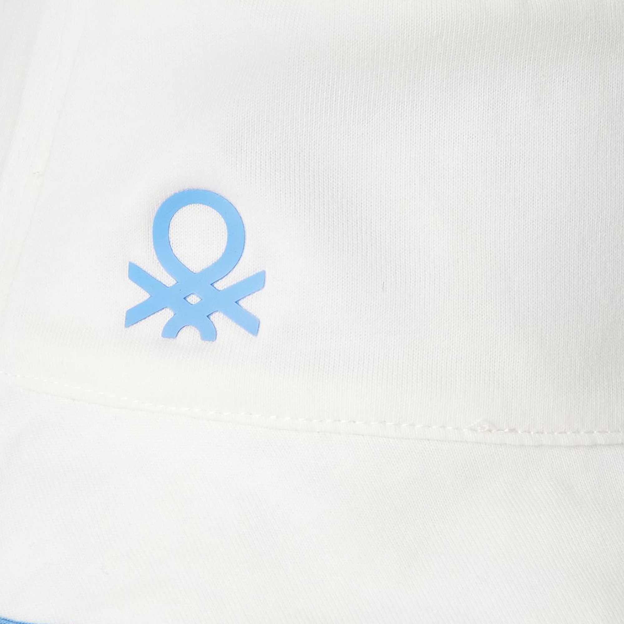 Erkek Çocuk Beyaz Desenli Önü Logo Detaylı Çift Taraflı Bucket Şapka