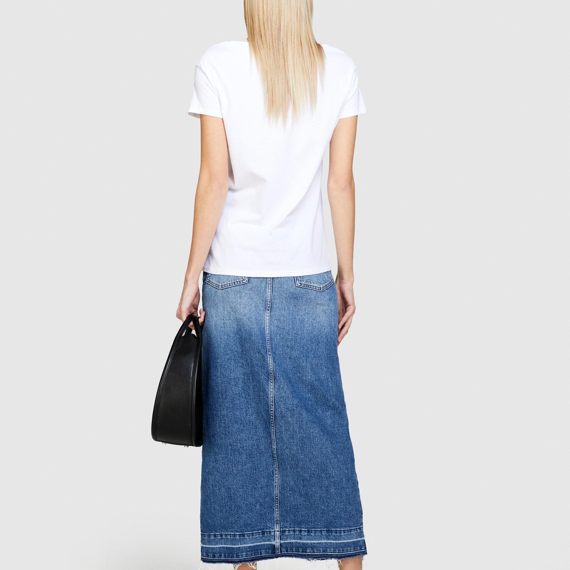 Kadın Beyaz %100 Pamuk Fotoğraf Baskılı Geniş Yaka T-Shirt