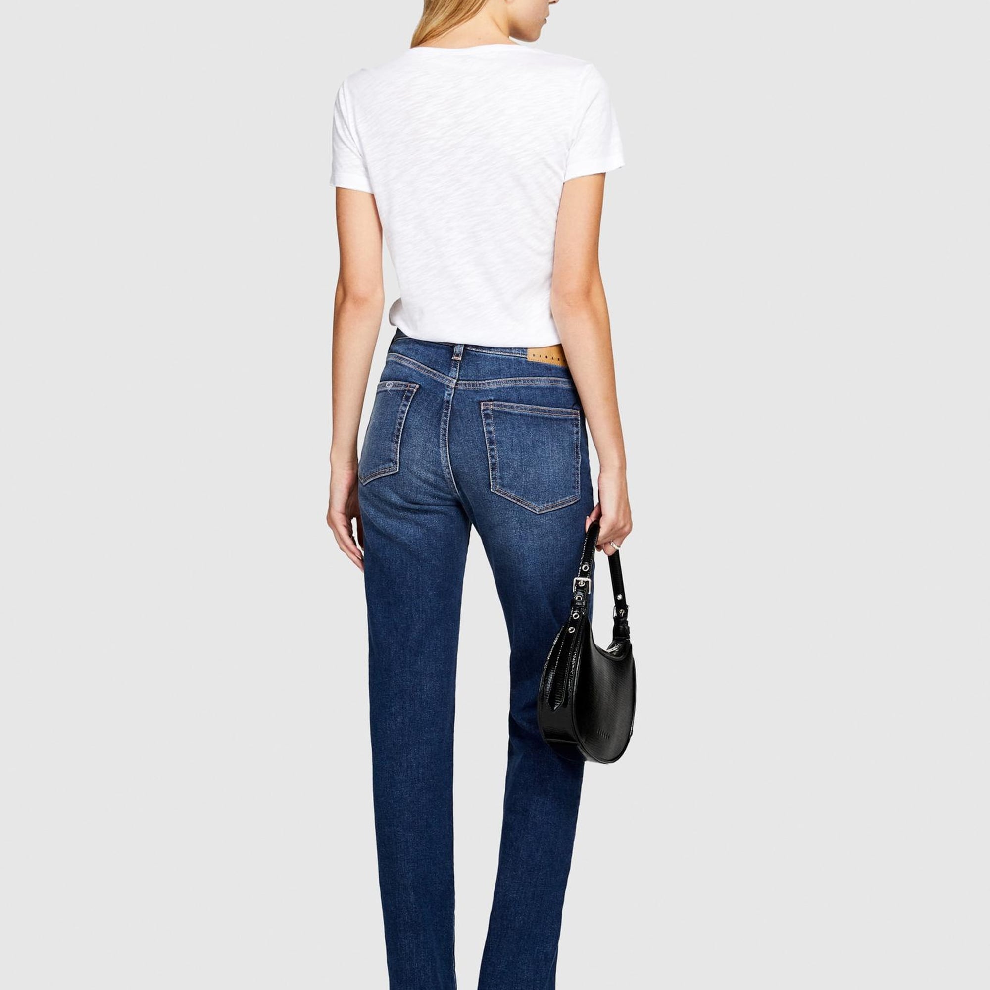 Kadın Beyaz Modal Karışımlı Regular Fit T-Shirt