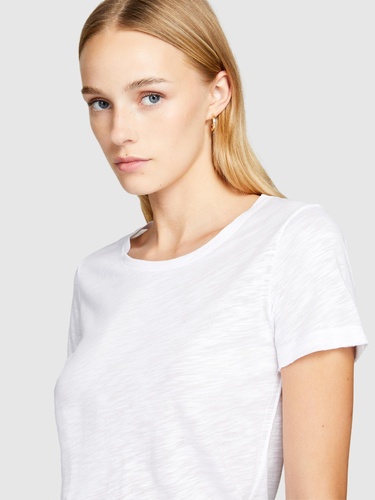  Kadın Beyaz Modal Karışımlı Regular Fit T-Shirt