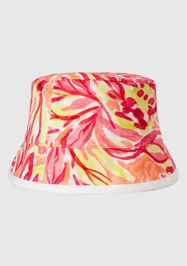  Erkek Çocuk Yavruağzı Desenli Önü Logo Detaylı Çift Taraflı Bucket Şapka