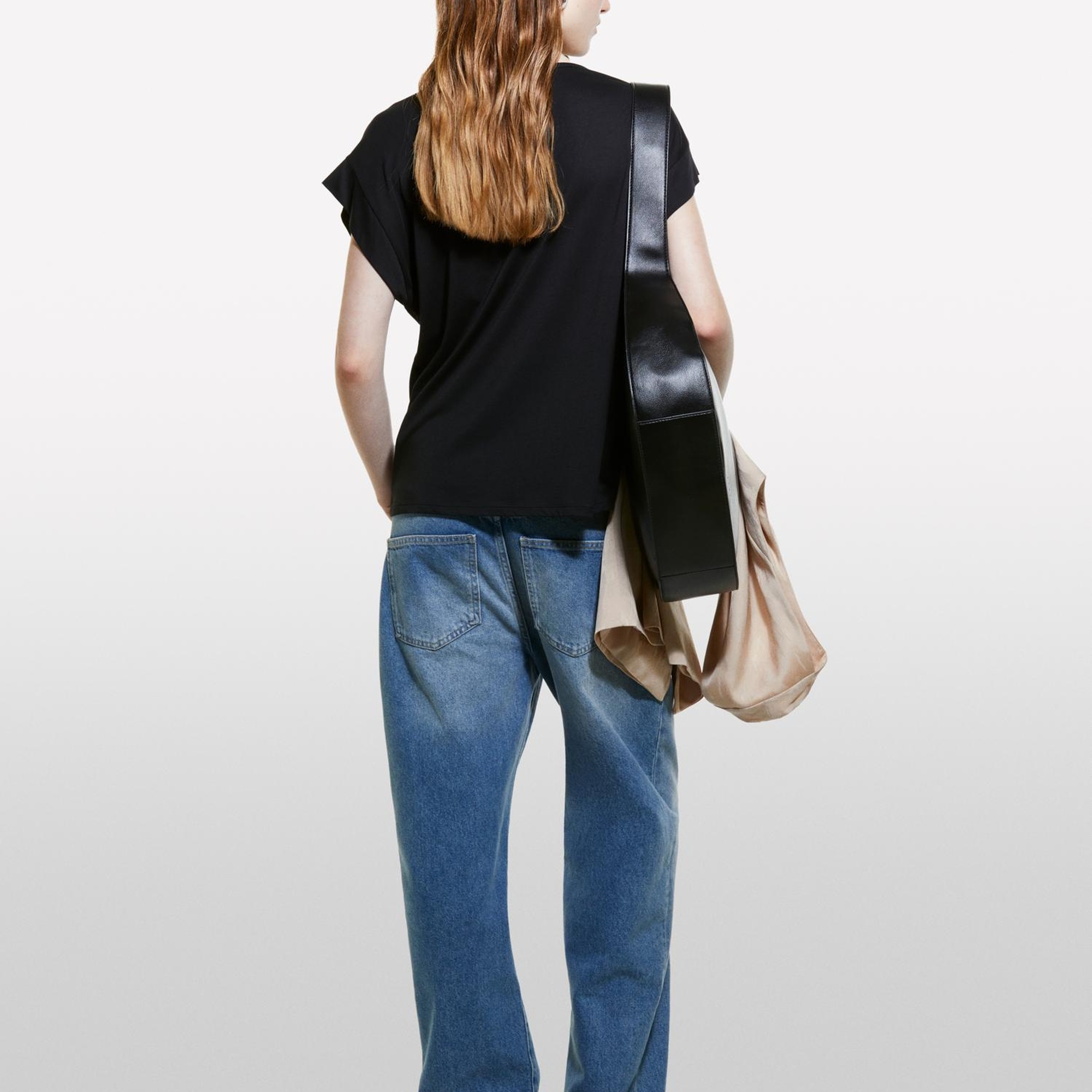 Kadın Modal Karışımlı Kimono Kollu T-Shirt