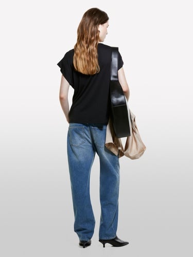  Kadın Modal Karışımlı Kimono Kollu T-Shirt