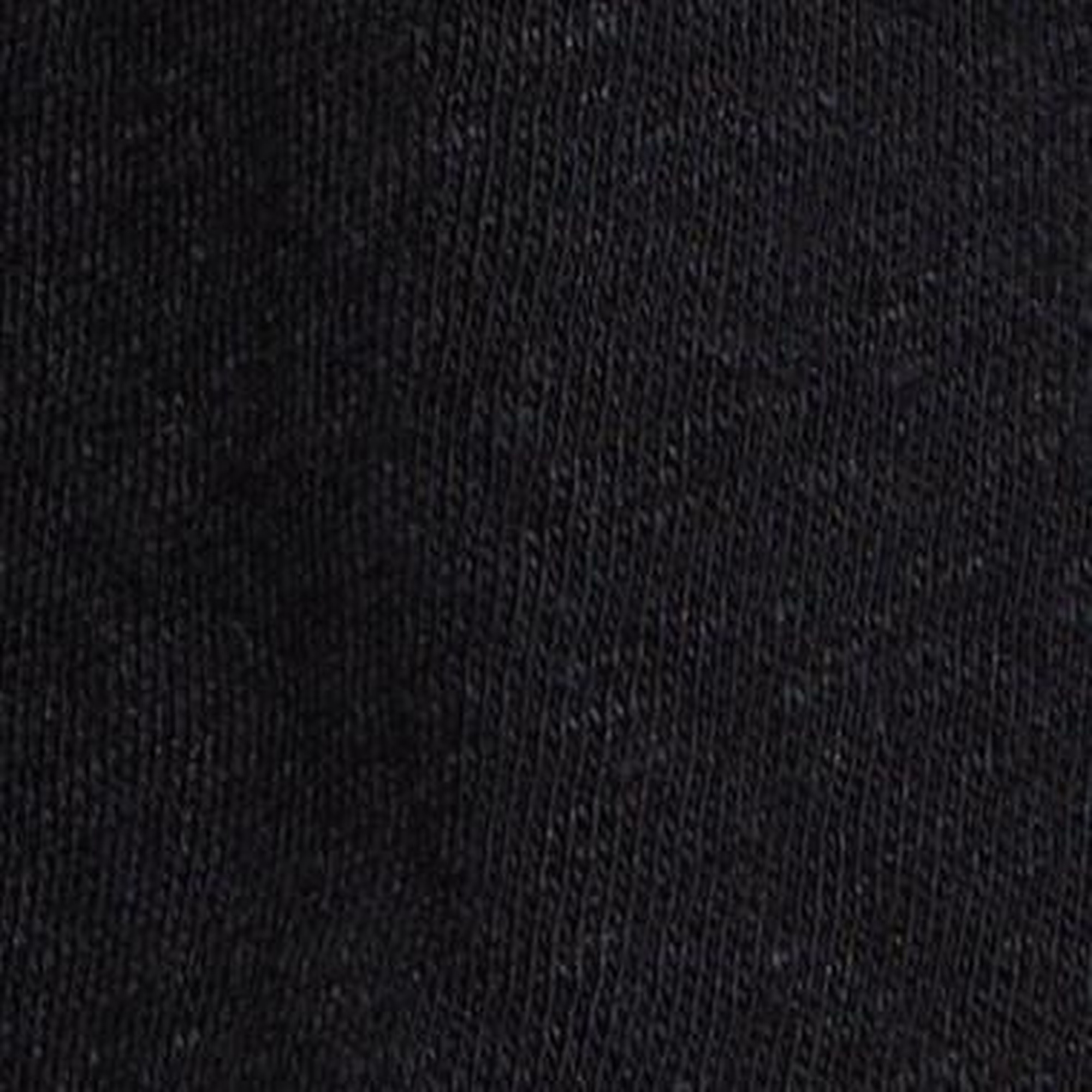 Kadın Siyah Keten Karışımlı Bisiklet Yaka T-Shirt