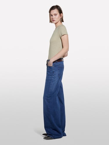  Kadın Kum Rengi Pamuk Modal Karışımlı Normal Kalıp Bisiklet Yaka T-Shirt