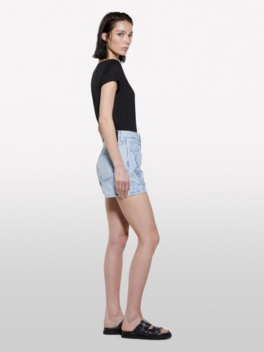  Kadın Siyah Viskoz Karışımlı Bisiklet Yaka Regular Fit T-Shirt