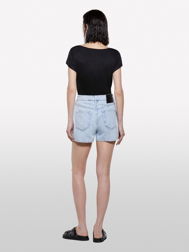  Kadın Siyah Viskoz Karışımlı Bisiklet Yaka Regular Fit T-Shirt