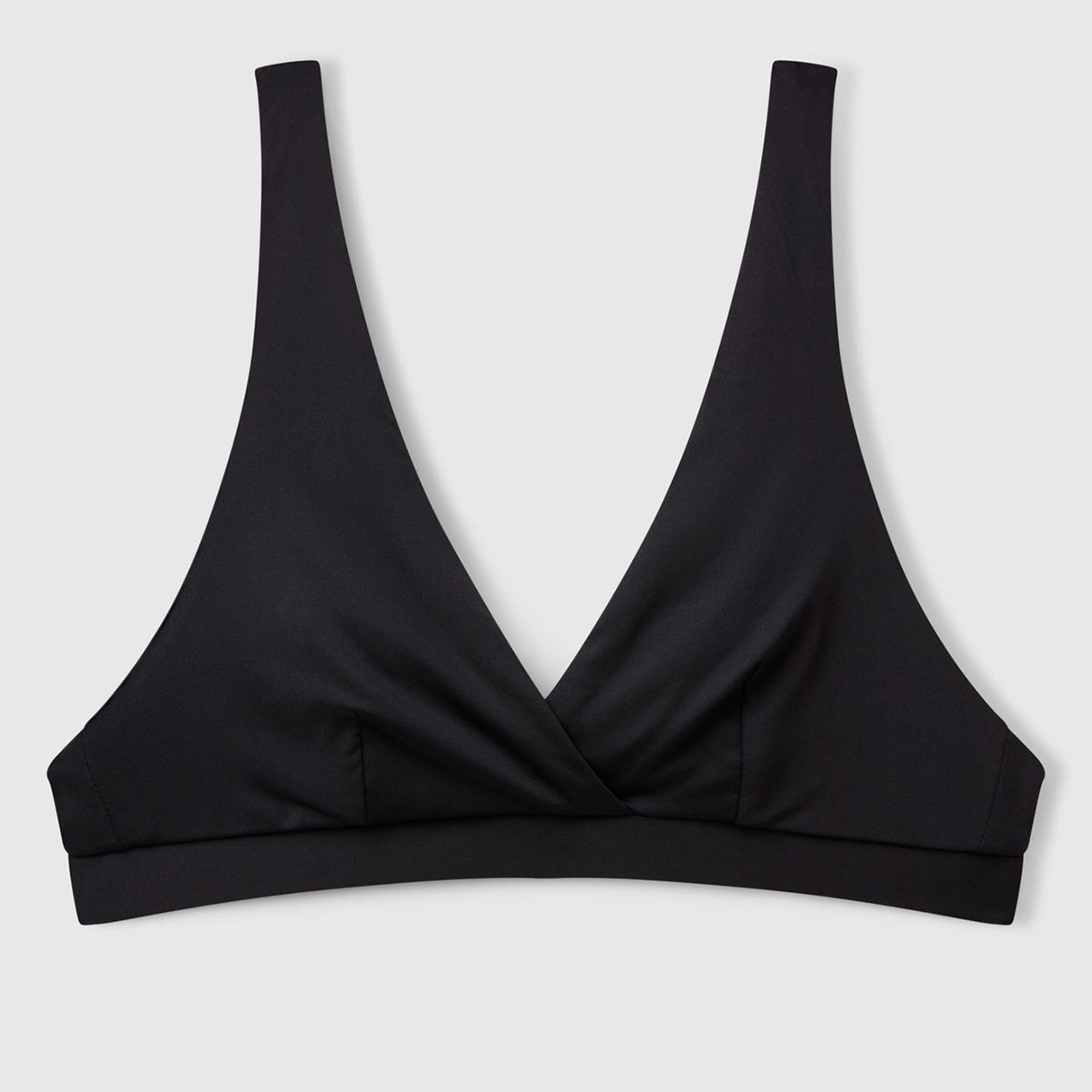 Kadın Siyah Sırttan Bağlamalı Bikini Üstü