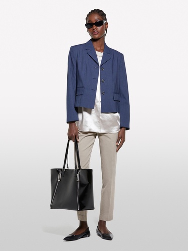  Kadın Beyaz Yakası Ribanalı Over Fit Saten T-Shirt