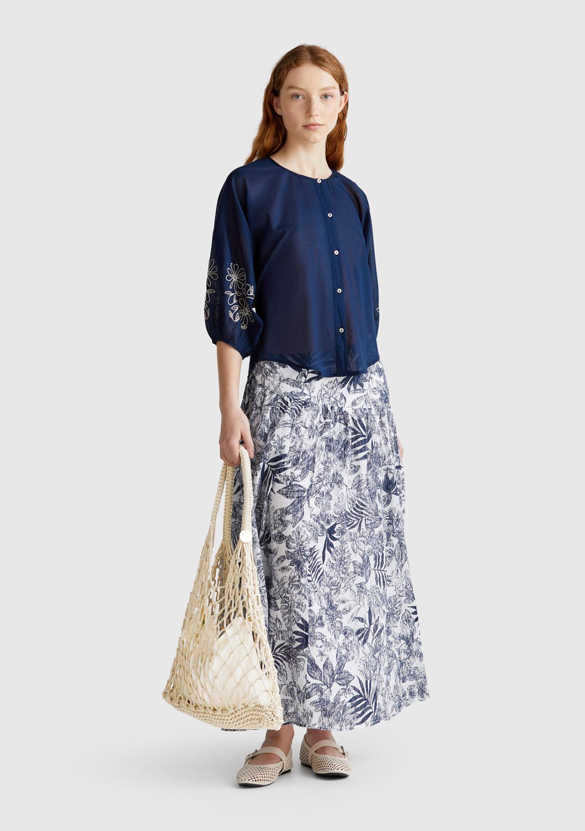  Kadın Ekru İçi Pamuk Delikli Omuz Çantası