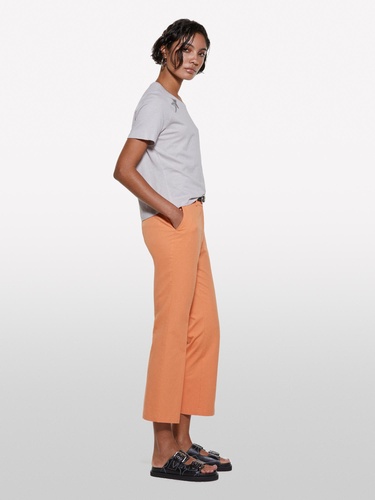  Kadın Gri %100 Pamuk Baskılı Bisiklet Yaka Regular Fit T-Shirt