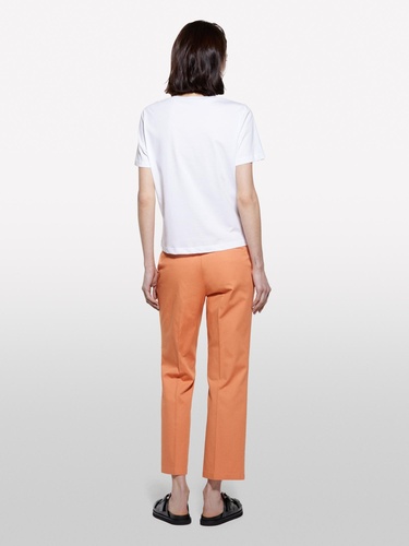  Kadın Beyaz Mix %100 Pamuk Baskılı Bisiklet Yaka Regular Fit T-Shirt