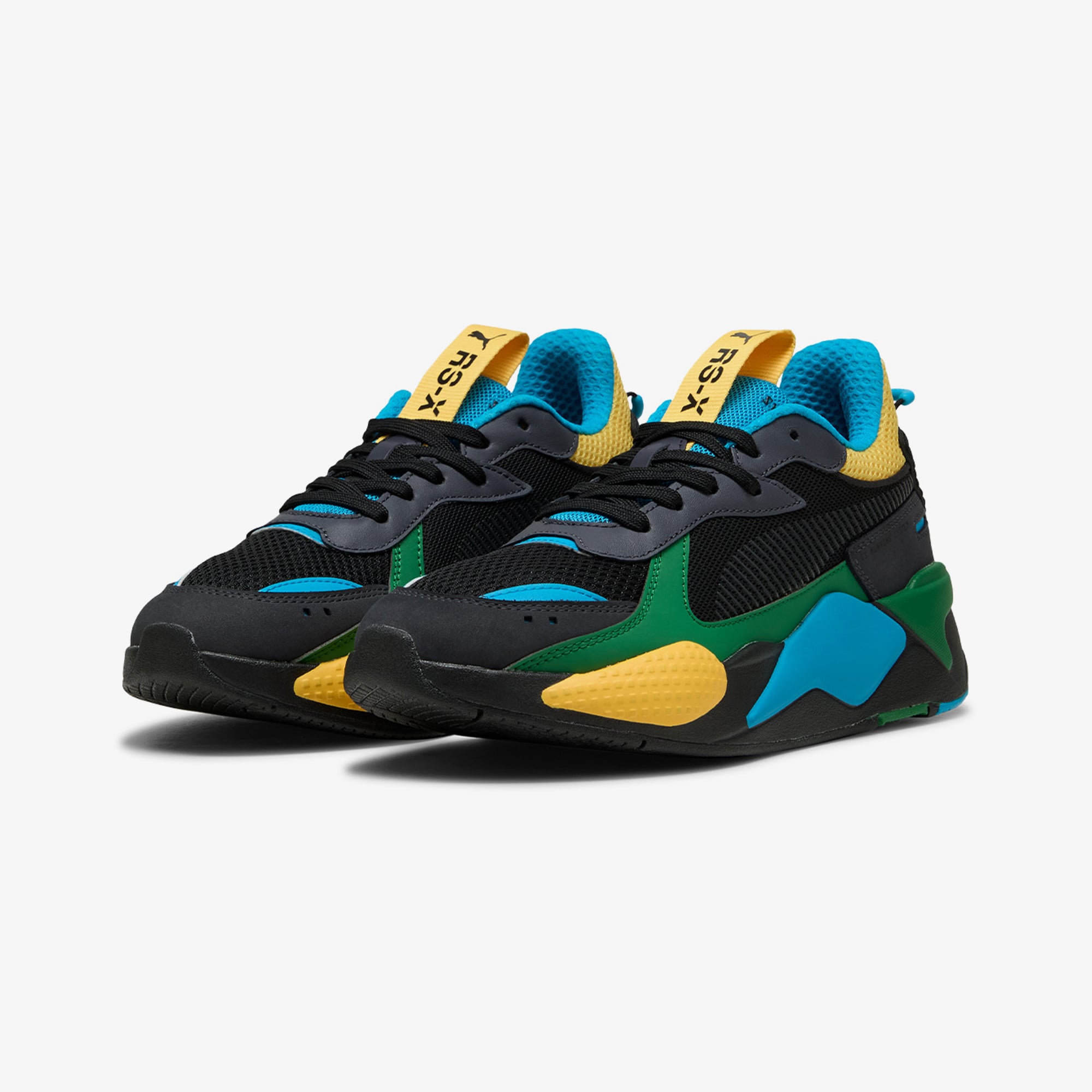 Puma Puma RS-X Toys Erkek Mavi/Yeşil/Siyah Spor Ayakkabı Sneaker | FashFed Siyah - 3. görsel