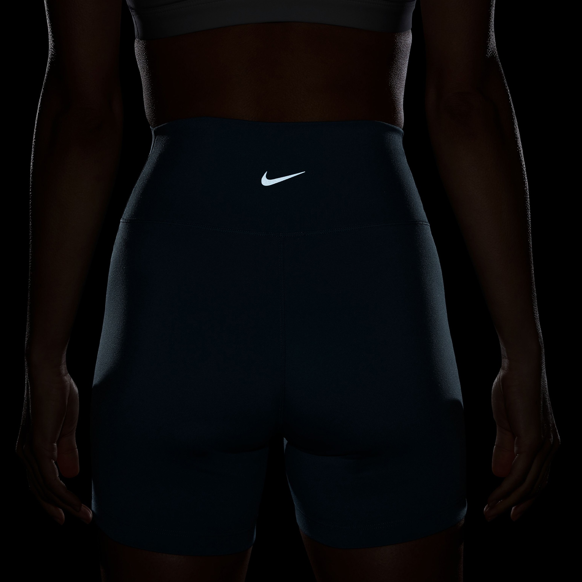 Nike One Dri-Fit 13 cm Kadın Mavi Tayt