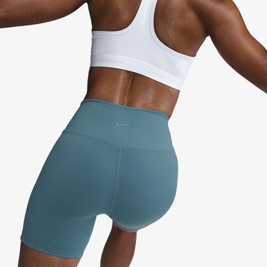  Nike One Dri-Fit 13 cm Kadın Mavi Tayt