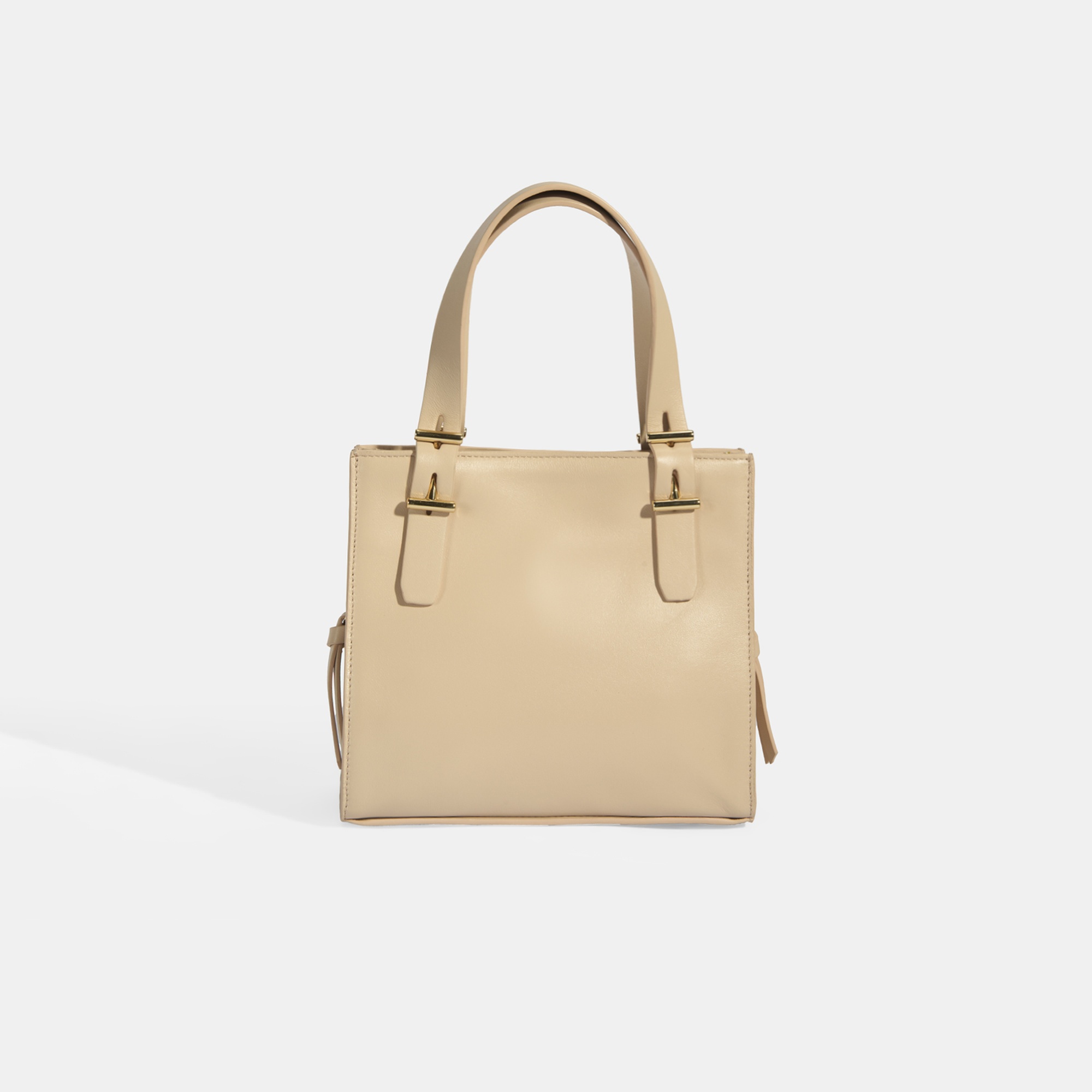 Kadın Bej Deri Omuz Çantası